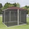 Outsunny 10' x 12' Universal Replacement Mesh Sidewall Netting for Patio Gazebos and Canopy Tents with Zippers, (Sidewall Only), Beige